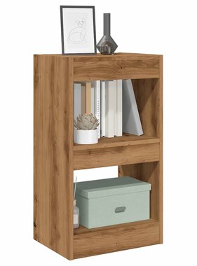 VidaXL Boekenkast/kamerscherm 40x30x72 cm artisanaal eikenkleur