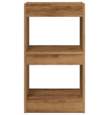 vidaXL Boekenkast/kamerscherm 40x30x72 cm artisanaal eikenkleur