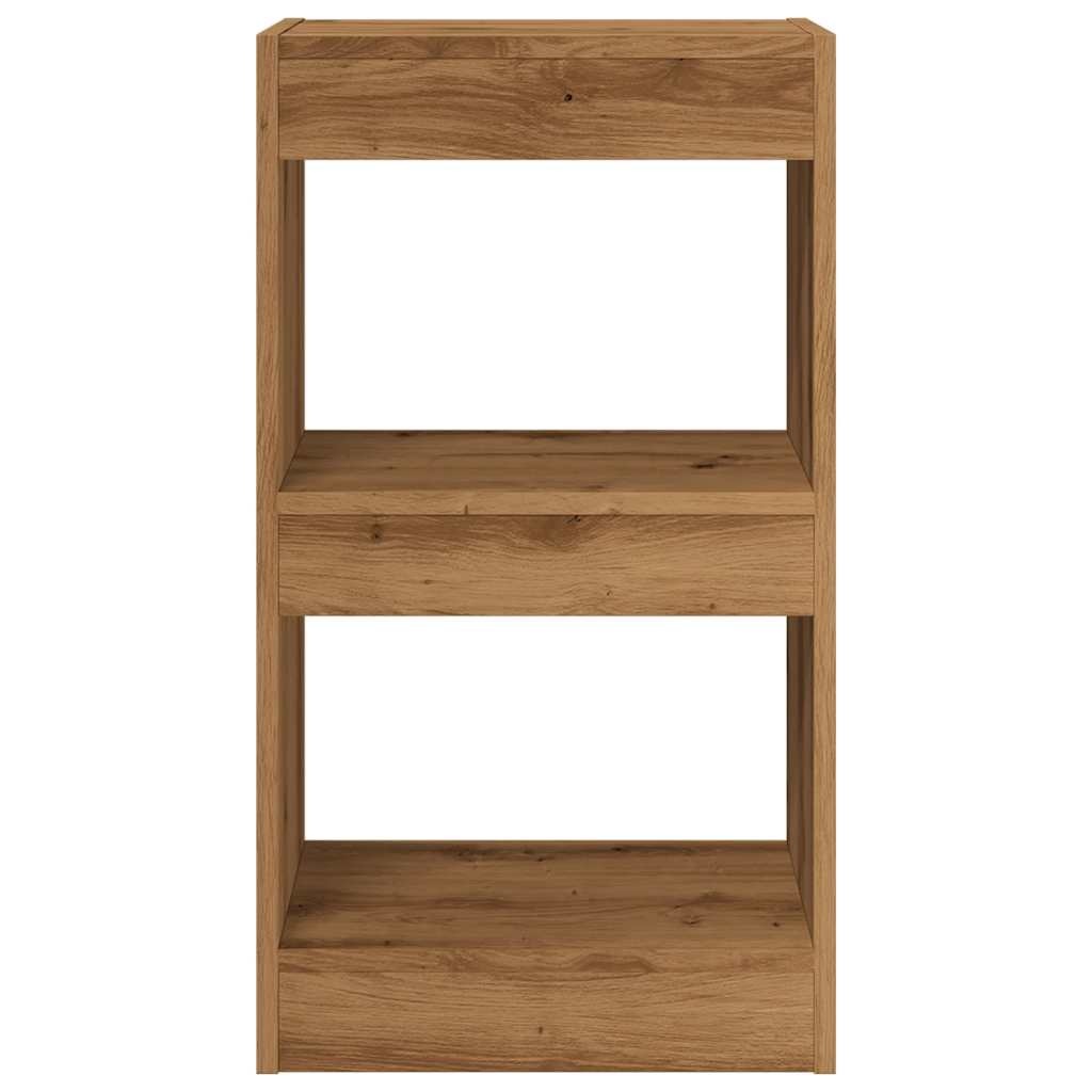 vidaXL Boekenkast/kamerscherm 40x30x72 cm artisanaal eikenkleur