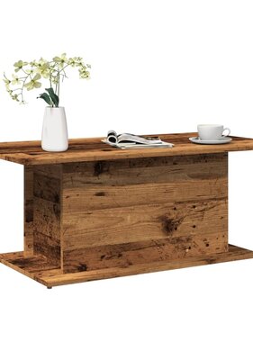 VidaXL Salontafel 102x55,5x40 cm bewerkt hout oude houtkleurig