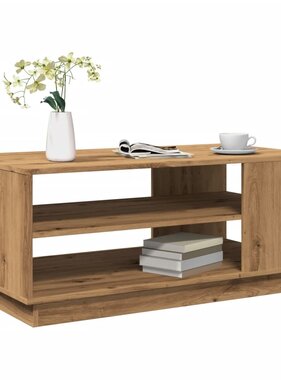 VidaXL Salontafel 102x55x43 cm bewerkt hout artisanaal eikenkleur