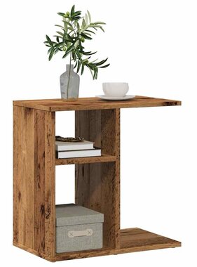 VidaXL Bijzettafel 50x30x50 cm bewerkt hout oud houtkleurig