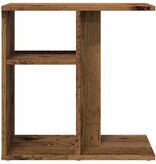 vidaXL Bijzettafel 50x30x50 cm bewerkt hout oud houtkleurig