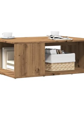VidaXL Salontafel 90x67x33 cm bewerkt hout artisanaal eikenkleurig