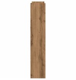vidaXL Wandschoenenkast 80x18x90 cm bewerkt hout artisanaal eikenkleur