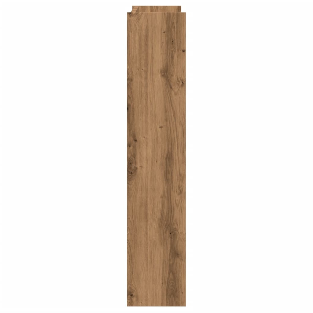 vidaXL Wandschoenenkast 80x18x90 cm bewerkt hout artisanaal eikenkleur
