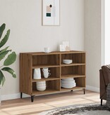 vidaXL Dressoir 103,5x35x70 cm bewerkt hout artisanaal eikenkleurig
