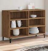 vidaXL Dressoir 103,5x35x70 cm bewerkt hout artisanaal eikenkleurig