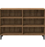 vidaXL Dressoir 103,5x35x70 cm bewerkt hout artisanaal eikenkleurig