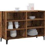 vidaXL Dressoir 103,5x35x70 cm bewerkt hout oud houtkleurig