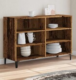 vidaXL Dressoir 103,5x35x70 cm bewerkt hout oud houtkleurig
