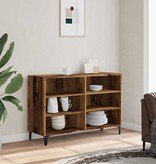 vidaXL Dressoir 103,5x35x70 cm bewerkt hout oud houtkleurig