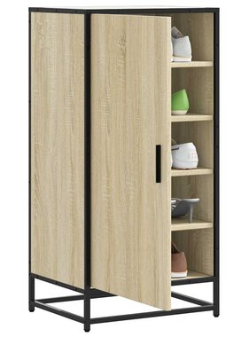 vidaXL Schoenenrek 48x38x97,5 cm bewerkt hout sonoma eikenkleurig