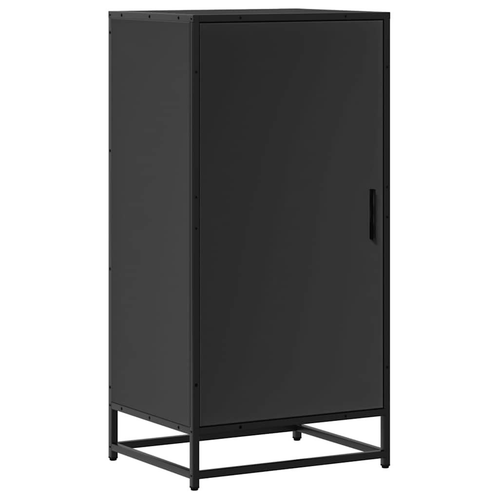 vidaXL Schoenenrek 48x38x97,5 cm bewerkt hout zwart