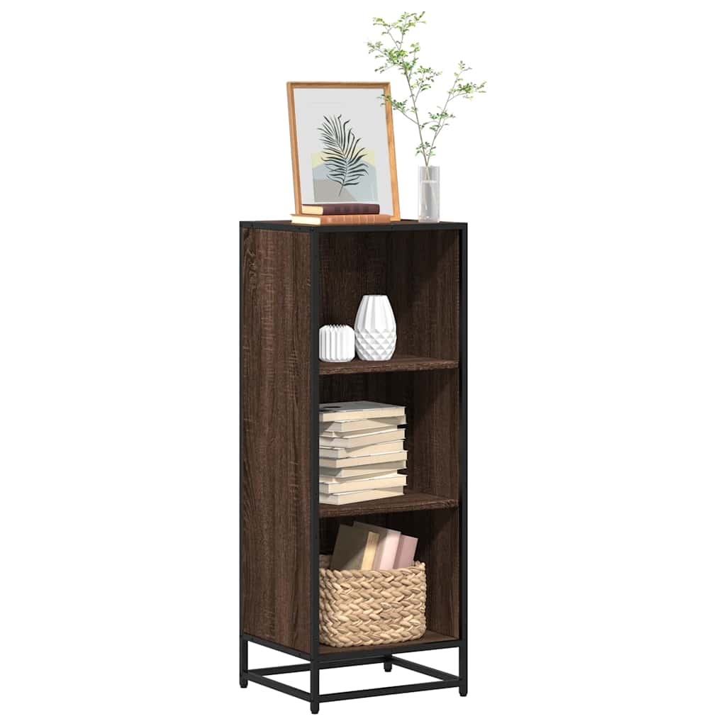 vidaXL Boekenkast 40x35x107,5 cm bewerkt hout bruin eikenkleur