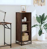 vidaXL Boekenkast 40x35x107,5 cm bewerkt hout bruin eikenkleur