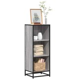 vidaXL Boekenkast 40x35x107,5 cm bewerkt hout grijs sonoma eikenkleur