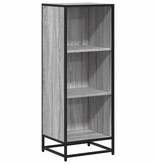 vidaXL Boekenkast 40x35x107,5 cm bewerkt hout grijs sonoma eikenkleur