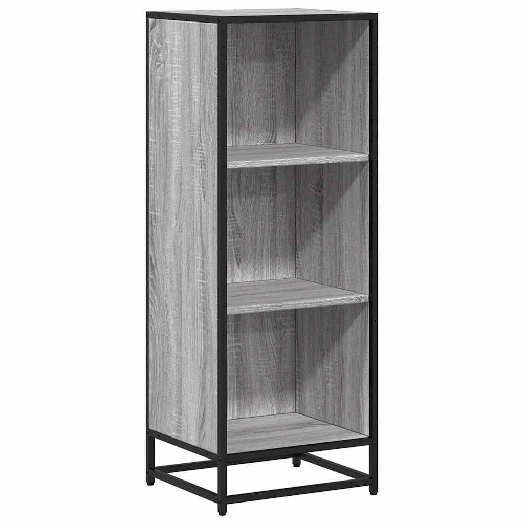vidaXL Boekenkast 40x35x107,5 cm bewerkt hout grijs sonoma eikenkleur