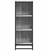 vidaXL Boekenkast 40x35x107,5 cm bewerkt hout grijs sonoma eikenkleur