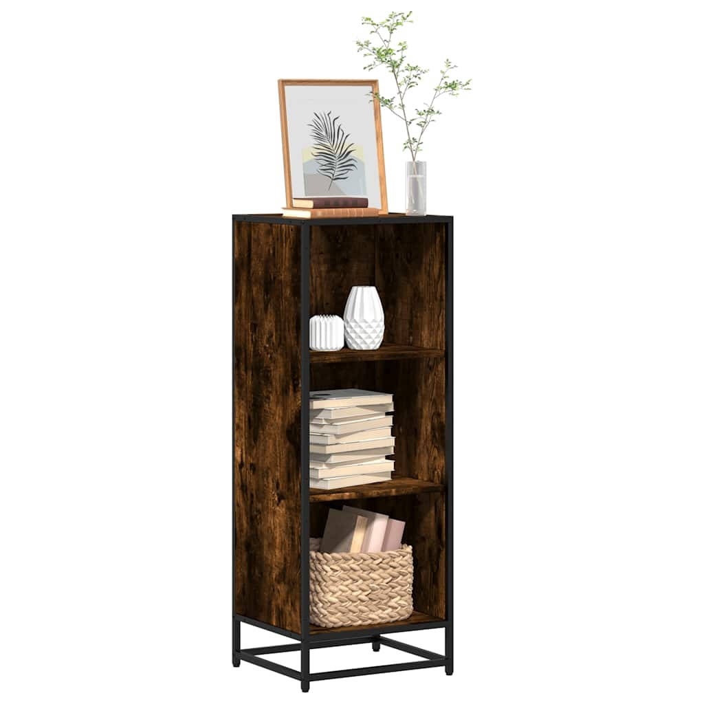 vidaXL Boekenkast 40x35x107,5 cm bewerkt hout gerookt eikenkleurig