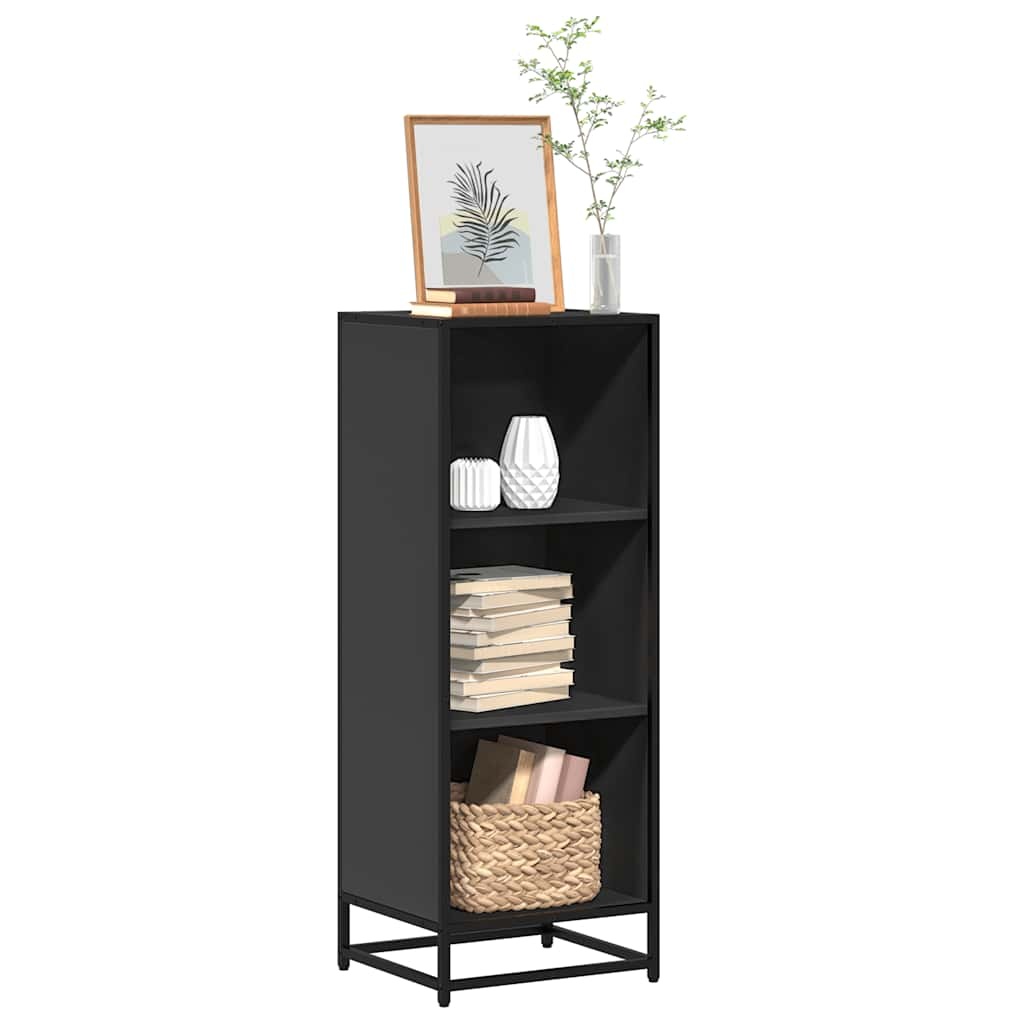 vidaXL Boekenkast 40x35x107,5 cm bewerkt hout zwart