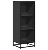 vidaXL Boekenkast 40x35x107,5 cm bewerkt hout zwart
