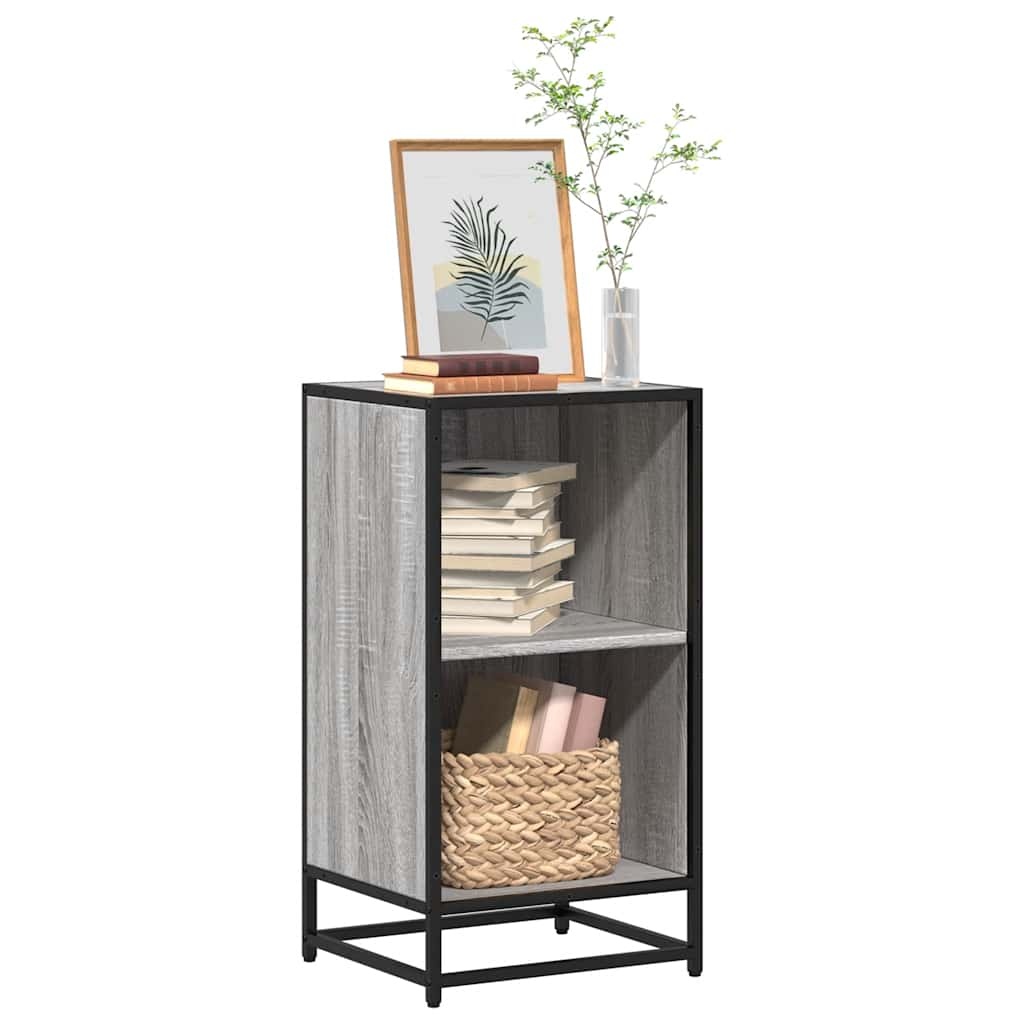 vidaXL Boekenkast 40x35x76 cm bewerkt hout grijs sonoma eikenkleurig