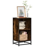 vidaXL Boekenkast 40x35x76 cm bewerkt hout gerookt eikenkleurig