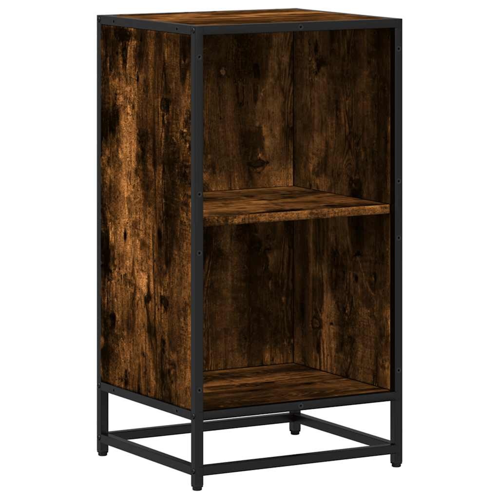 vidaXL Boekenkast 40x35x76 cm bewerkt hout gerookt eikenkleurig