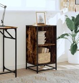 vidaXL Boekenkast 40x35x76 cm bewerkt hout gerookt eikenkleurig
