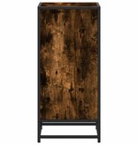 vidaXL Boekenkast 40x35x76 cm bewerkt hout gerookt eikenkleurig