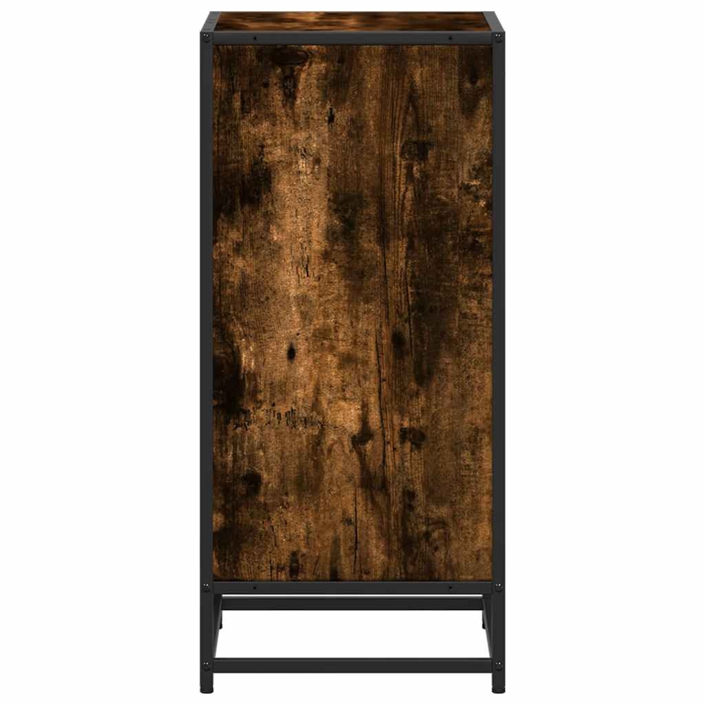 vidaXL Boekenkast 40x35x76 cm bewerkt hout gerookt eikenkleurig