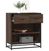 vidaXL Dressoir 68x35x76 cm bewerkt hout bruin eikenkleur
