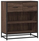 vidaXL Dressoir 68x35x76 cm bewerkt hout bruin eikenkleur