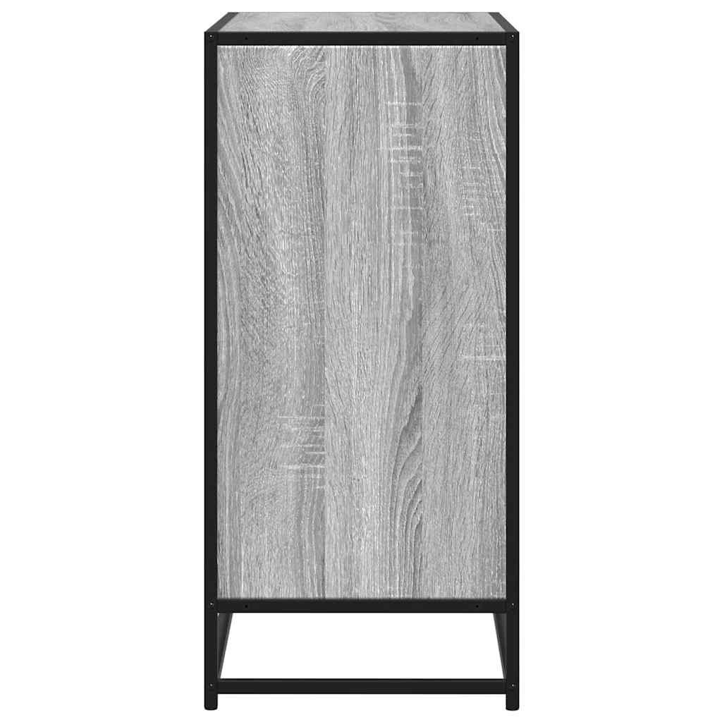 vidaXL Dressoir 68x35x76 cm bewerkt hout grijs sonoma eikenkleurig