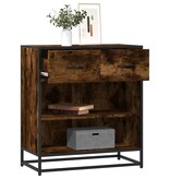 vidaXL Dressoir 68x35x76 cm bewerkt hout gerookt eikenkleurig