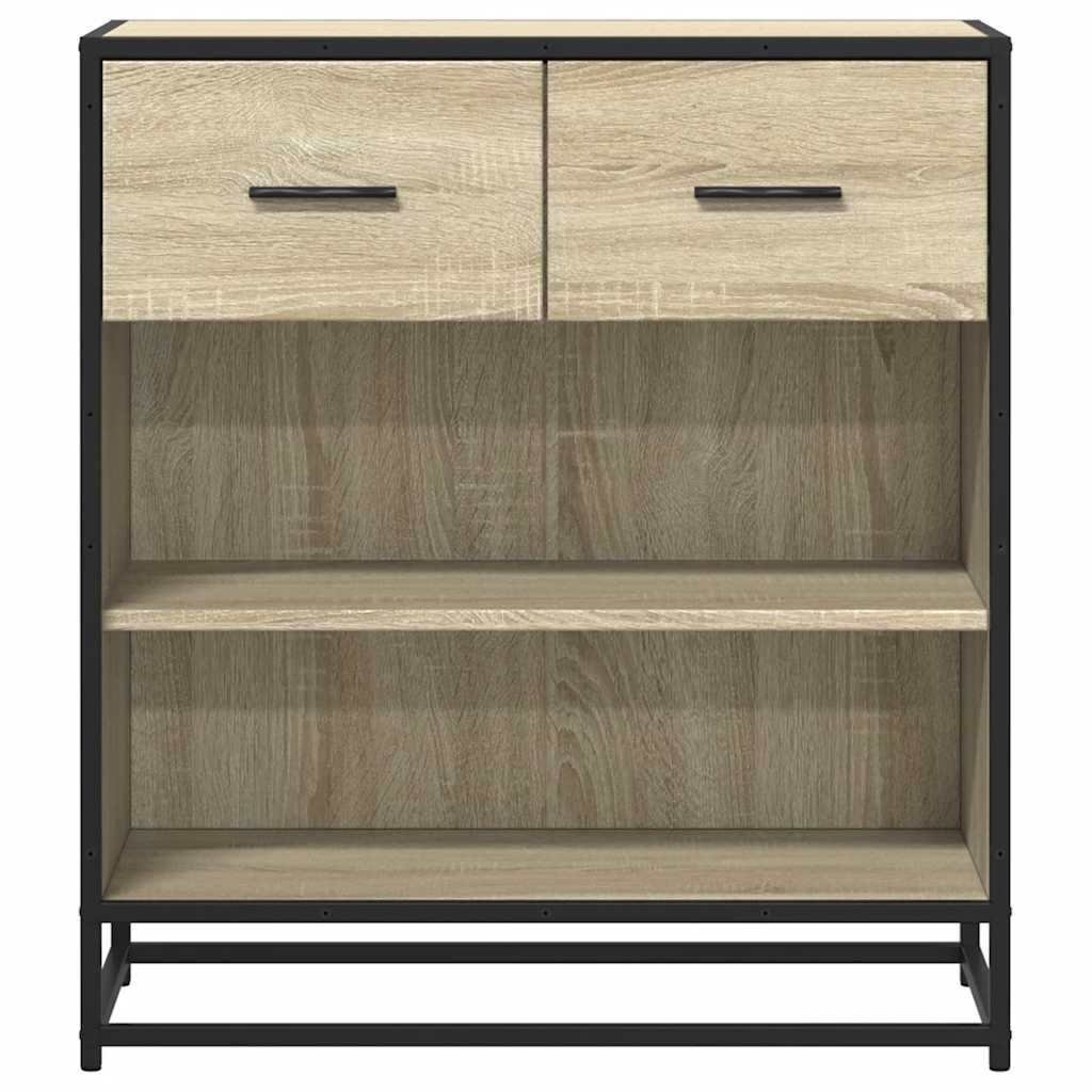 vidaXL Dressoir 68x35x76 cm bewerkt hout sonoma eikenkleurig