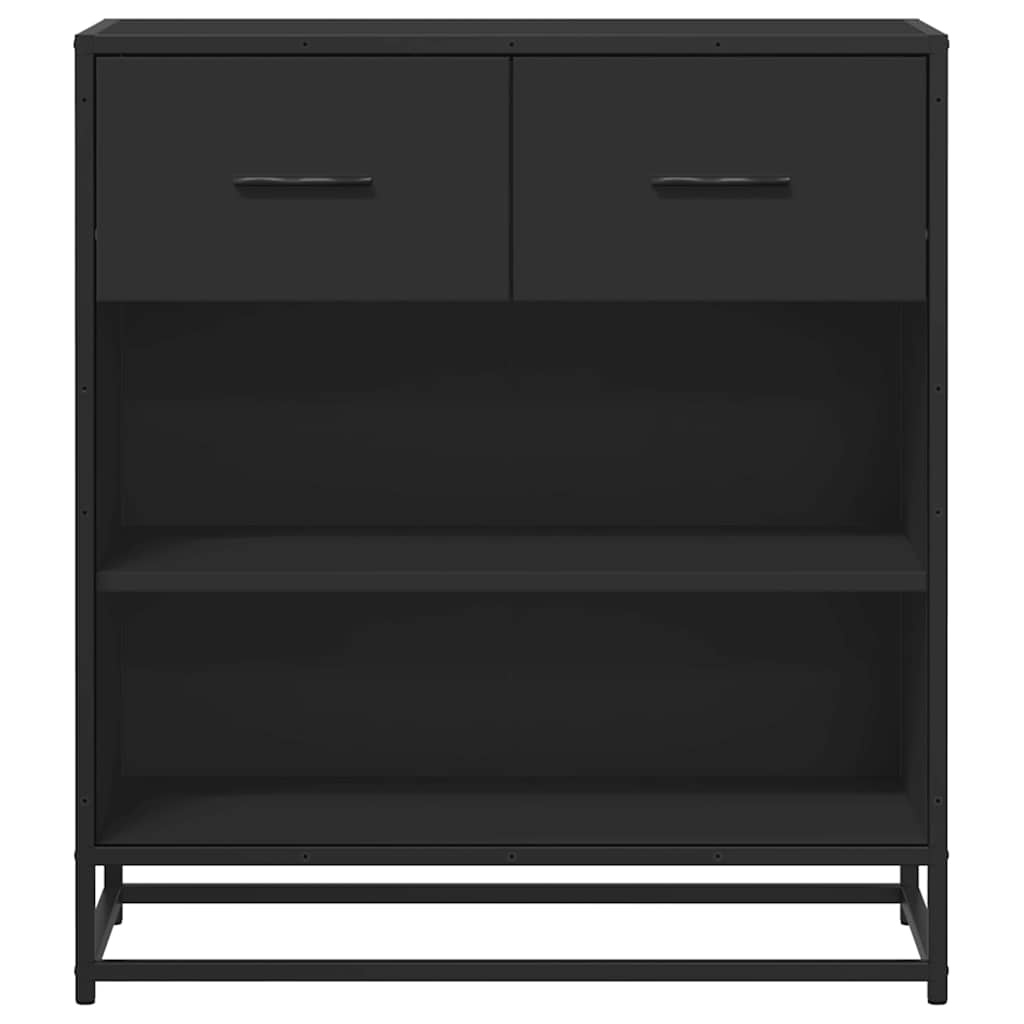 vidaXL Dressoir 68x35x76 cm bewerkt hout zwart