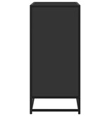 vidaXL Dressoir 68x35x76 cm bewerkt hout zwart