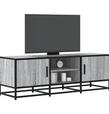 vidaXL Tv-meubel 120x35x41 cm bewerkt hout metaal grijs sonoma eiken