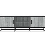 vidaXL Tv-meubel 120x35x41 cm bewerkt hout metaal grijs sonoma eiken