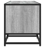 vidaXL Tv-meubel 120x35x41 cm bewerkt hout metaal grijs sonoma eiken