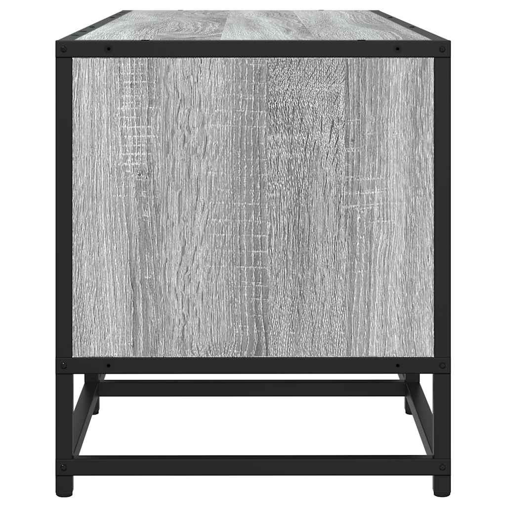 vidaXL Tv-meubel 120x35x41 cm bewerkt hout metaal grijs sonoma eiken