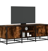 vidaXL Tv-meubel 120x35x41 cm bewerkt hout metaal gerookt eikenkleurig