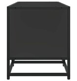 vidaXL Tv-meubel 120x35x41 cm bewerkt hout en metaal zwart