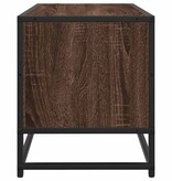 vidaXL Tv-meubel 80x34,5x40 cm bewerkt hout metaal bruin eikenkleur