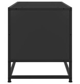 vidaXL Tv-meubel 80x34,5x40 cm bewerkt hout en metaal zwart