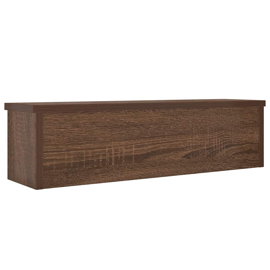vidaXL Keukenrek stapelbaar 60x15x16 cm bewerkt hout bruin eikenkleur