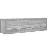 vidaXL Keukenrek stapelbaar 60x15x16cm bewerkt hout grijs sonoma eiken